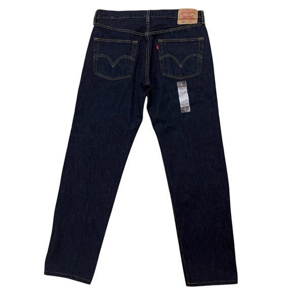 Levi's Jeans Mens 34x36 (Fits 34x32) Denim 501 Button Fly Blue VTG Y2K NEW - Picture 2 of 7